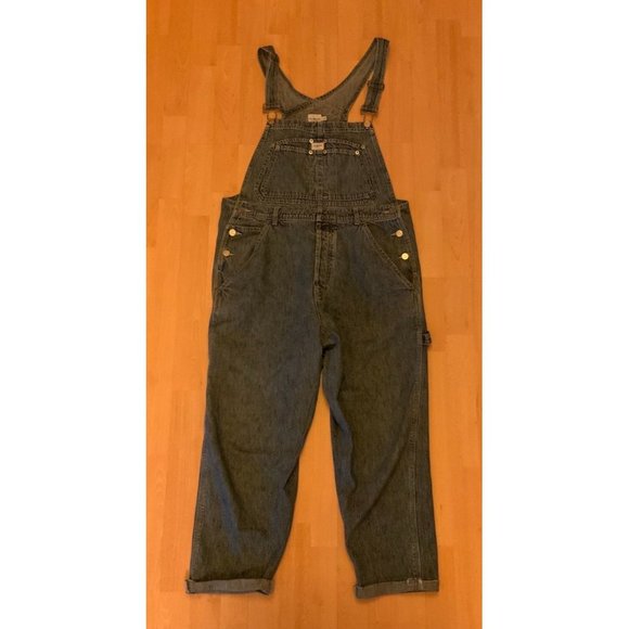 Calvin Klein Denim - Vintage CALVIN KLEIN Jeans Denim Overalls with Cutoff Hem Women's Size Large L